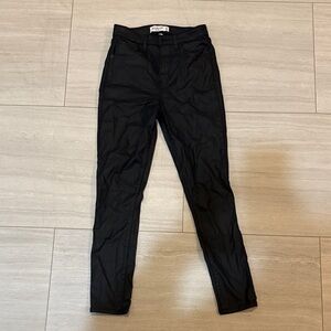 A&F Black Coated Skinny Jeans